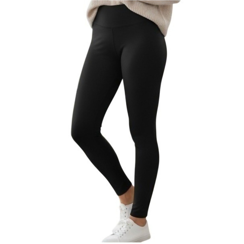 Yummie Faux Suede Shaping Leggings Black High Waist Womens XL NWT